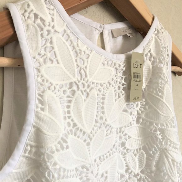 NWT Loft Lace Shell Top - Picture 5 of 9